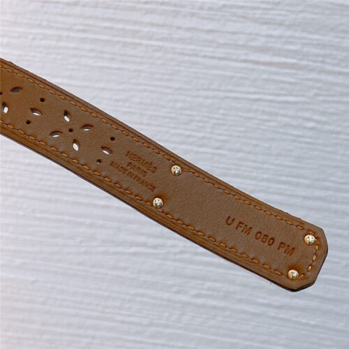 High Quality Luxury Hermes Limited Edition Kelly Garden Party Belt – Style 67398 product detail