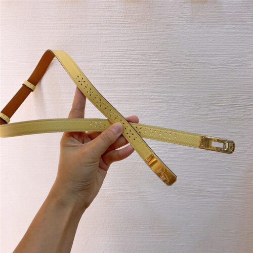 High Quality Luxury Hermes Limited Edition Kelly Garden Party Belt – Style 32934 alternate view