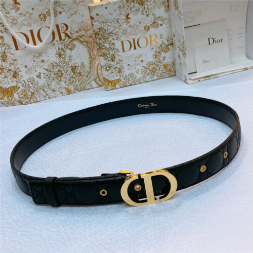 High Quality Luxury Dior New Rhombic Sheepskin Belt – Style 08838