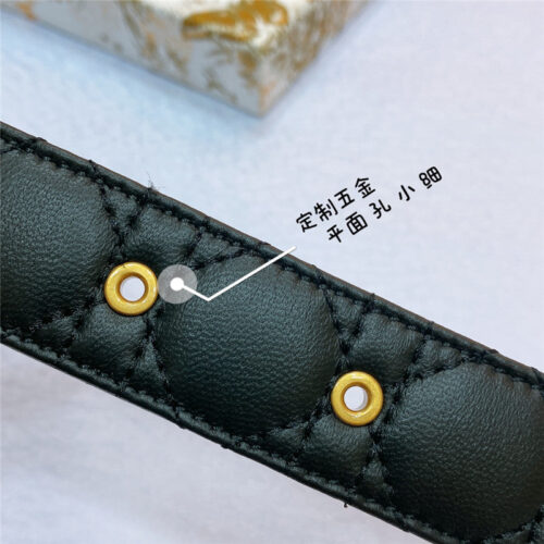 High Quality Luxury Dior New Rhombic Sheepskin Belt – Style 08838 product detail