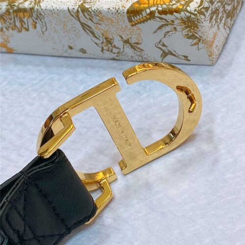 High Quality Luxury Dior New Rhombic Sheepskin Belt – Style 08838 product detail