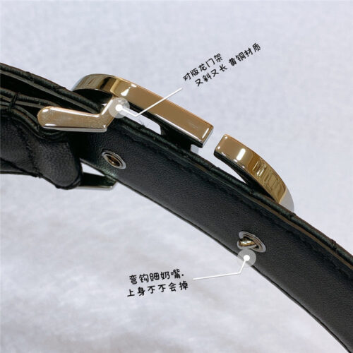 High Quality Luxury Dior New Rhombic Sheepskin Belt – Style 36518 product detail
