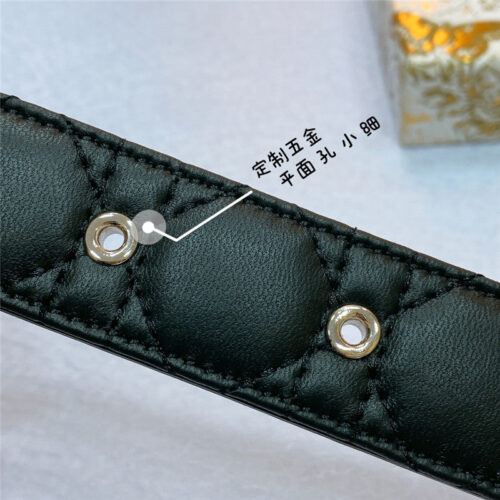 High Quality Luxury Dior New Rhombic Sheepskin Belt – Style 36518 product detail
