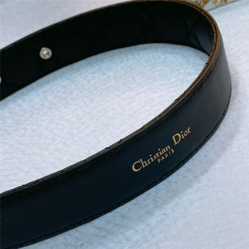 High Quality Luxury Dior New Rhombic Sheepskin Belt – Style 36518 product detail