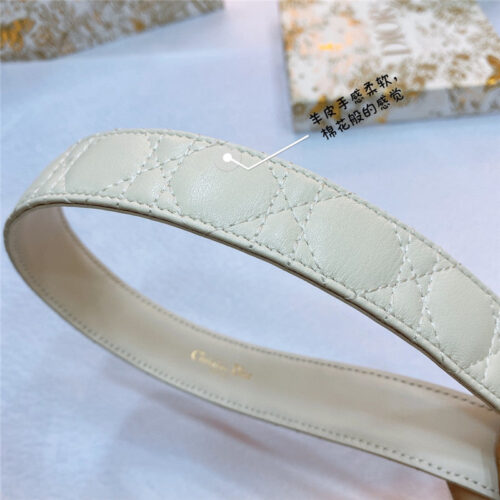 High Quality Luxury Dior New Rhombic Sheepskin Belt product detail