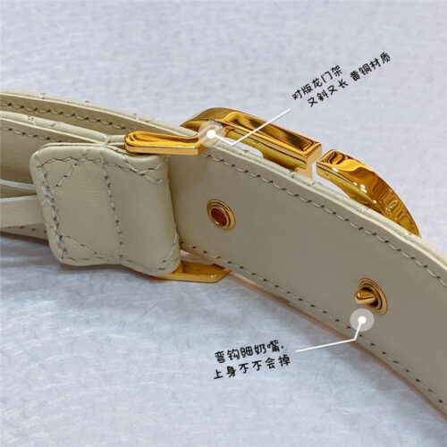 High Quality Luxury Dior New Rhombic Sheepskin Belt product detail