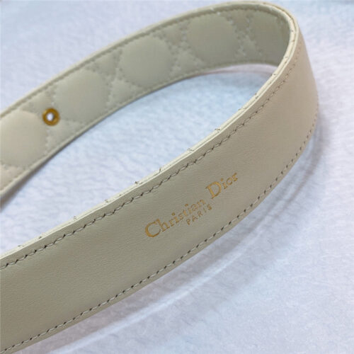 High Quality Luxury Dior New Rhombic Sheepskin Belt product detail