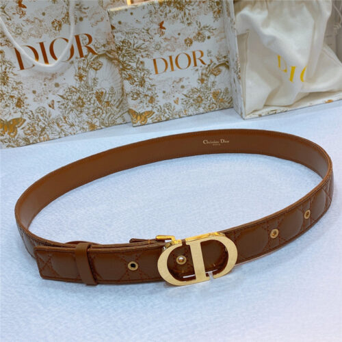 High Quality Luxury Dior New Rhombic Sheepskin Belt – Style 34822