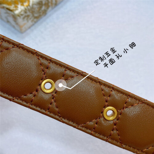 High Quality Luxury Dior New Rhombic Sheepskin Belt – Style 34822 product detail