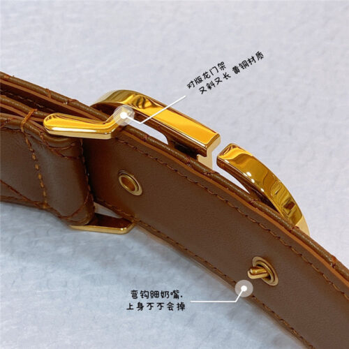 High Quality Luxury Dior New Rhombic Sheepskin Belt – Style 34822 product detail