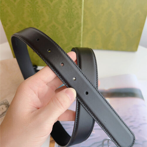 High Quality Luxury Gucci Print Embossed Leather Belt – Style 48262 product detail
