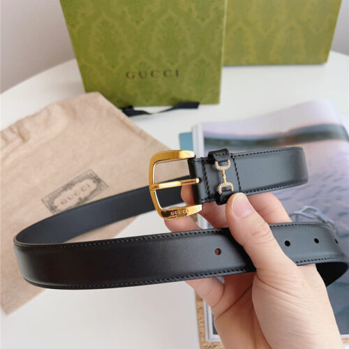 High Quality Luxury Gucci Print Embossed Leather Belt – Style 12102 product detail