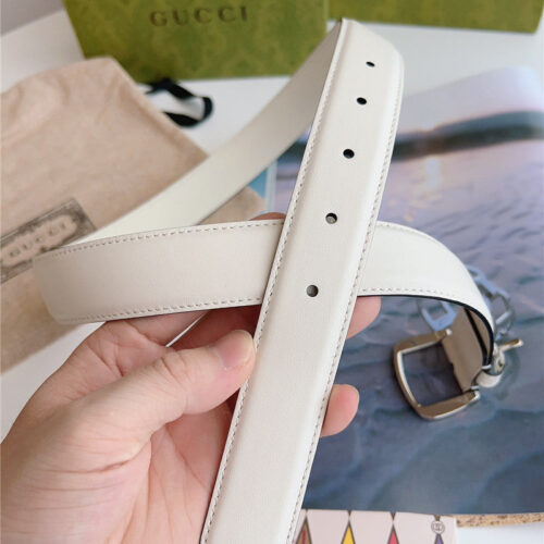 High Quality Luxury Gucci Print Embossed Leather Belt – Style 43174 product detail