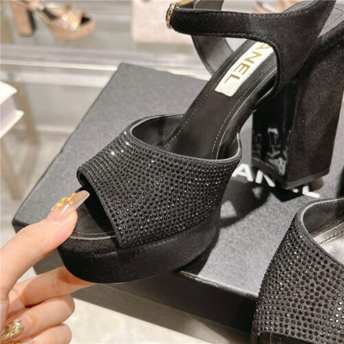 High Quality Luxury Chanel Summer Platform Chunky Heel Sandals product detail