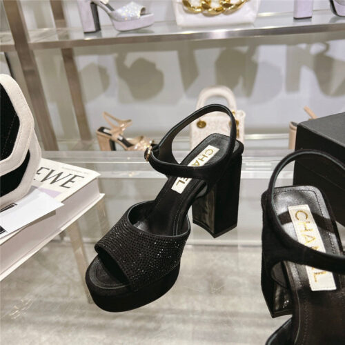High Quality Luxury Chanel Summer Platform Chunky Heel Sandals product detail