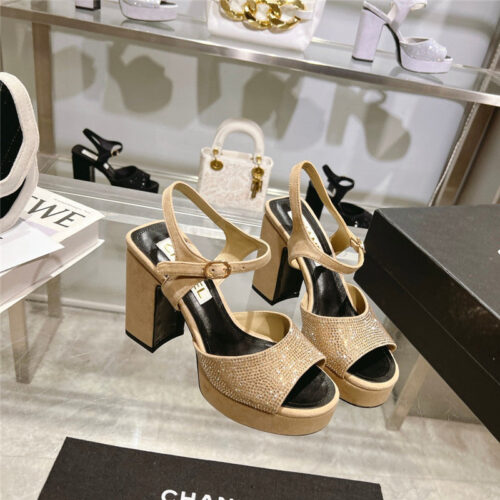 High Quality Luxury Chanel Summer Platform Chunky Heel Sandals – Style 94118