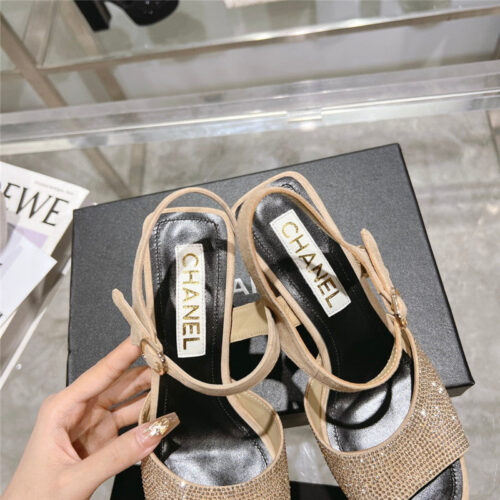High Quality Luxury Chanel Summer Platform Chunky Heel Sandals – Style 94118 product detail