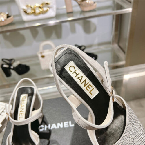 High Quality Luxury Chanel Summer Platform Chunky Heel Sandals – Style 52870 product detail