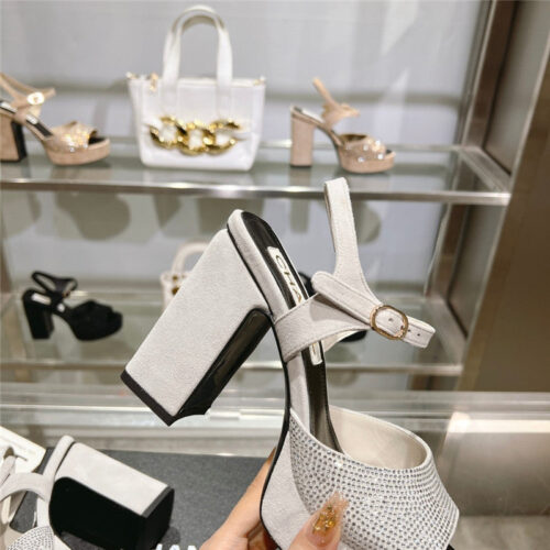 High Quality Luxury Chanel Summer Platform Chunky Heel Sandals – Style 52870 product detail