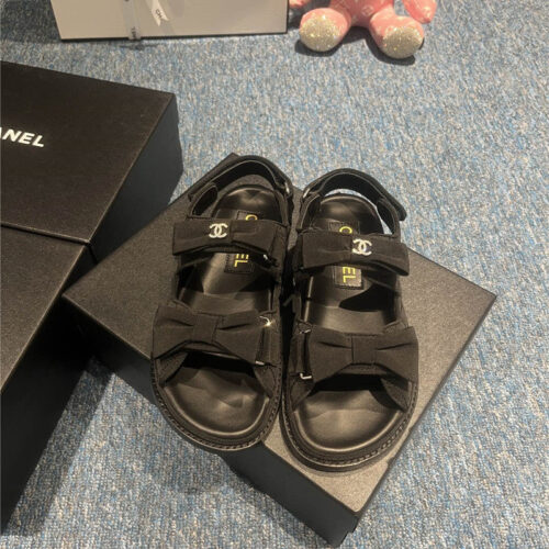 High Quality Luxury Chanel New Velcro Sandals – Style 82054 product detail
