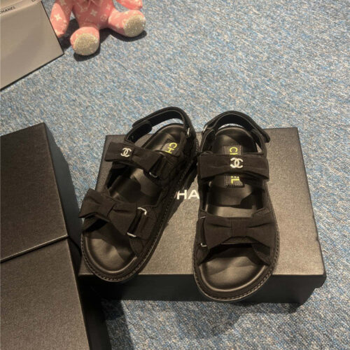 High Quality Luxury Chanel New Velcro Sandals – Style 82054 product detail
