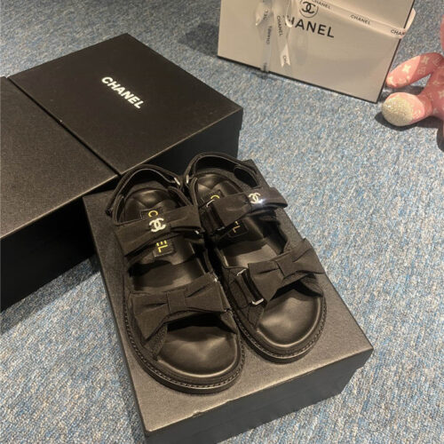 High Quality Luxury Chanel New Velcro Sandals – Style 82054