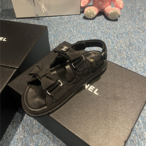 High Quality Luxury Chanel New Velcro Sandals – Style 82054 product detail
