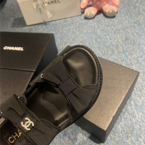 High Quality Luxury Chanel New Velcro Sandals – Style 82054 product detail