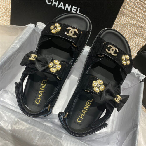 High Quality Luxury Chanel New Velcro Sandals – Style 13126 product detail