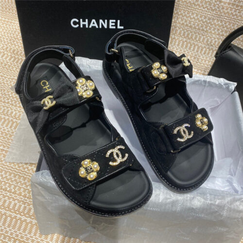 High Quality Luxury Chanel New Velcro Sandals – Style 13126