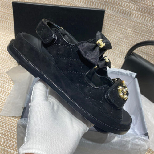 High Quality Luxury Chanel New Velcro Sandals – Style 13126 product detail