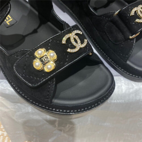 High Quality Luxury Chanel New Velcro Sandals – Style 13126 product detail
