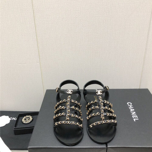 High Quality Luxury Chanel Chain Sandals – Style 37798 product detail