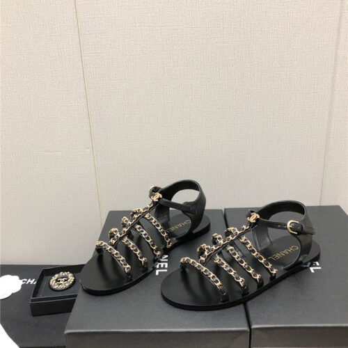 High Quality Luxury Chanel Chain Sandals – Style 37798