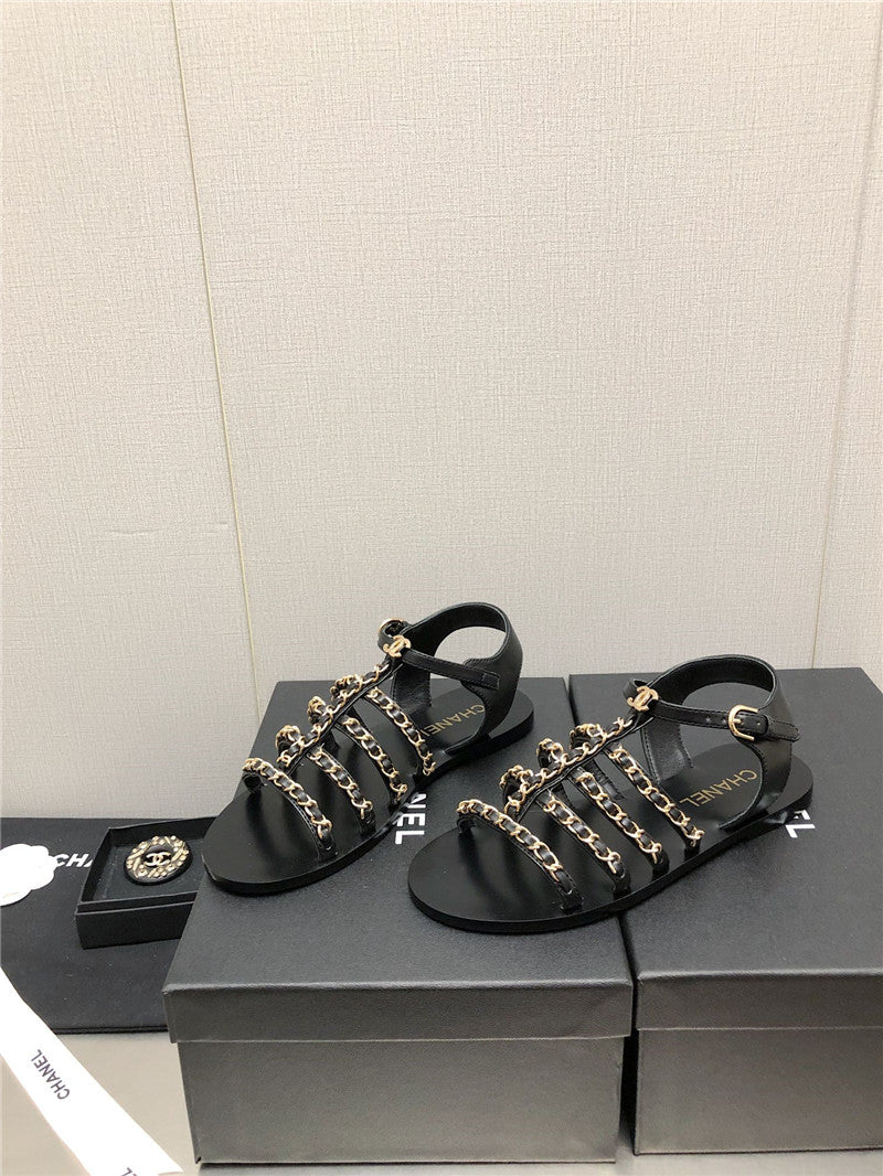 High Quality Luxury Chanel Chain Sandals – Style 37798