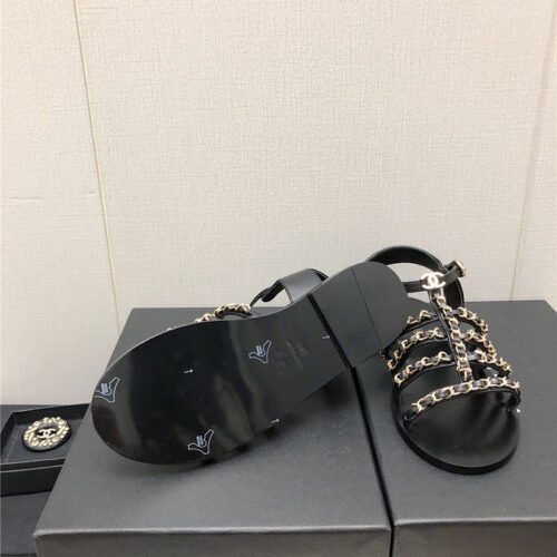 High Quality Luxury Chanel Chain Sandals – Style 37798 product detail