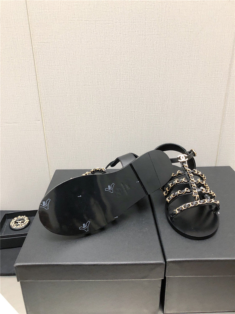 High Quality Luxury Chanel Chain Sandals – Style 37798 product detail