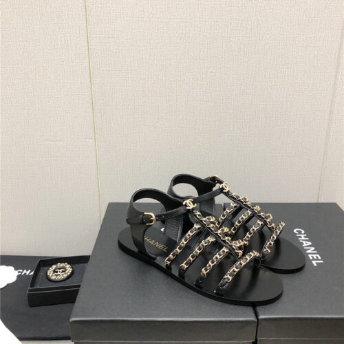 High Quality Luxury Chanel Chain Sandals – Style 37798 product detail