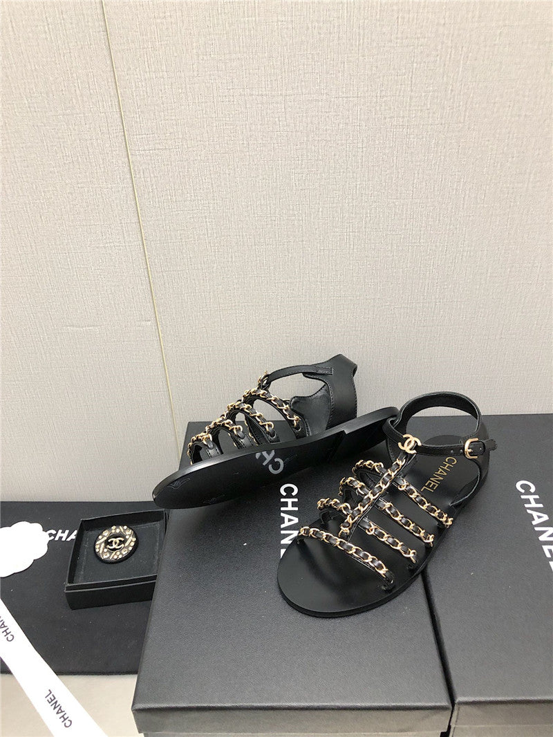 High Quality Luxury Chanel Chain Sandals – Style 37798 product detail