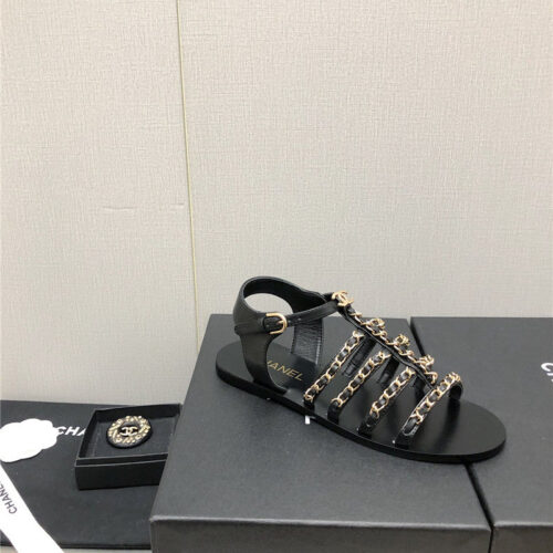 High Quality Luxury Chanel Chain Sandals – Style 37798 product detail