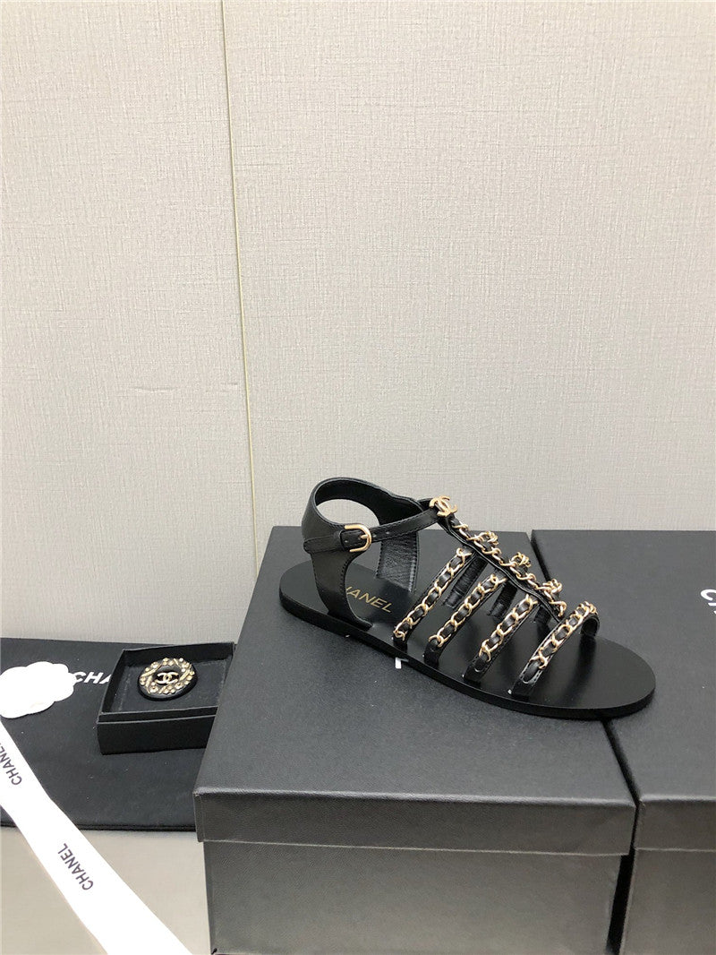 High Quality Luxury Chanel Chain Sandals – Style 37798 product detail