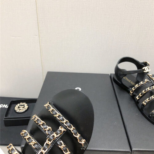 High Quality Luxury Chanel Chain Sandals – Style 37798 product detail