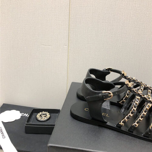 High Quality Luxury Chanel Chain Sandals – Style 37798 product detail