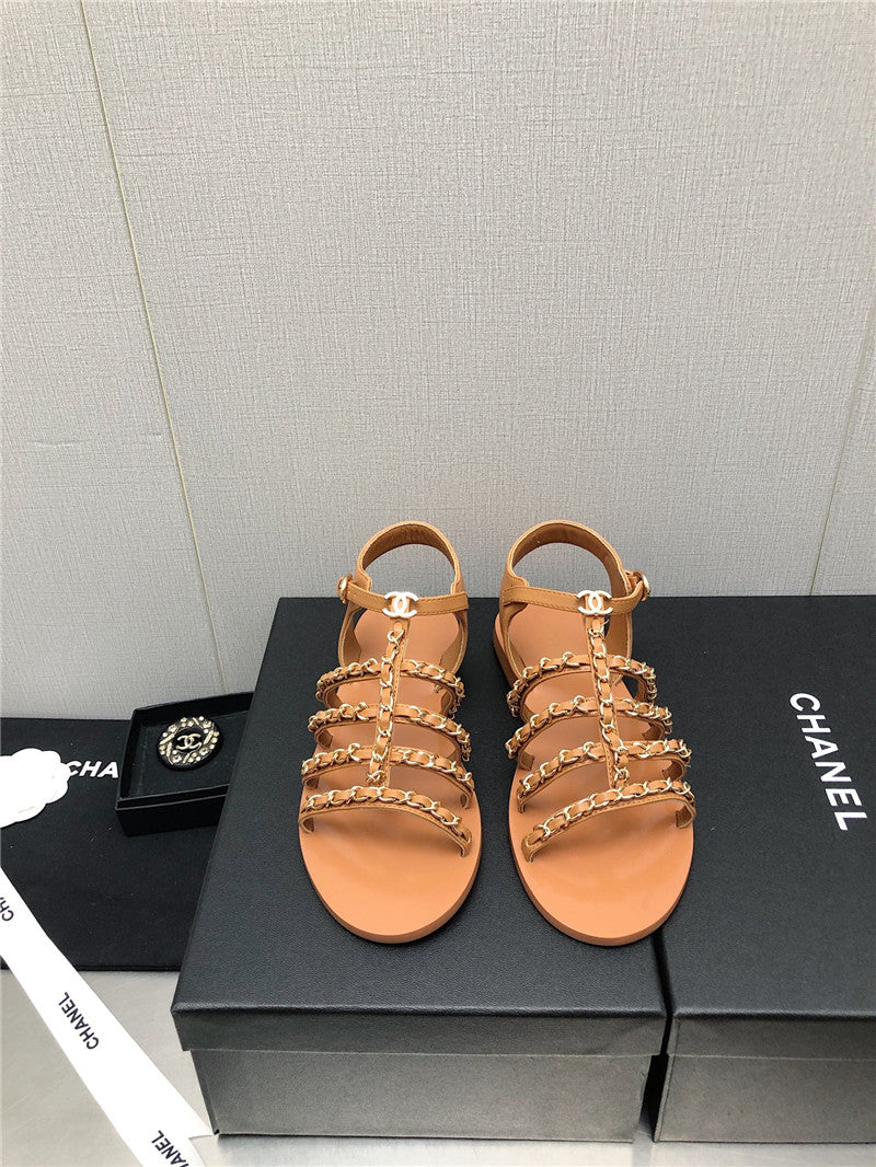 High Quality Luxury Chanel Chain Sandals – Style 67174 product detail