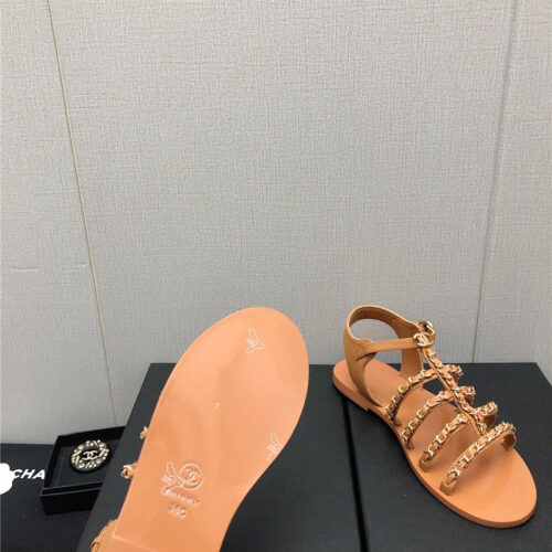 High Quality Luxury Chanel Chain Sandals – Style 67174 product detail