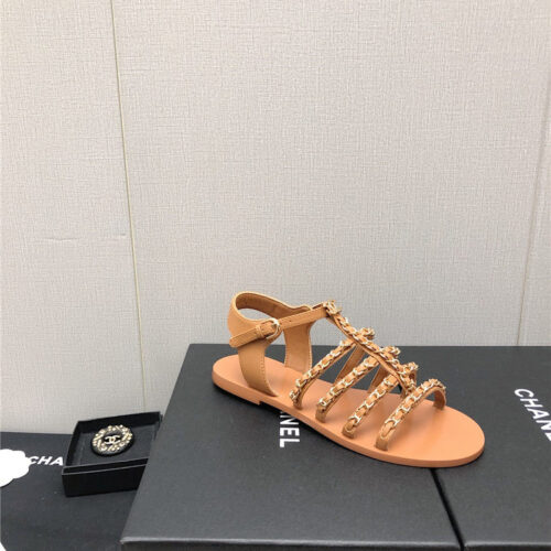 High Quality Luxury Chanel Chain Sandals – Style 67174 product detail