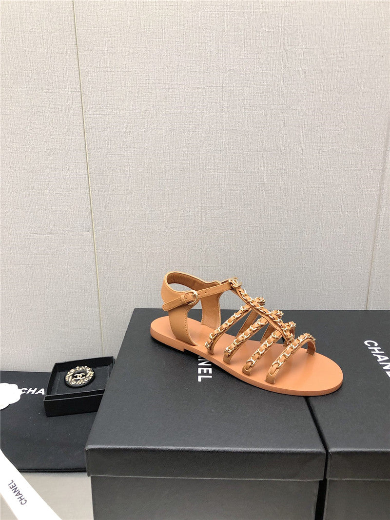High Quality Luxury Chanel Chain Sandals – Style 67174 product detail