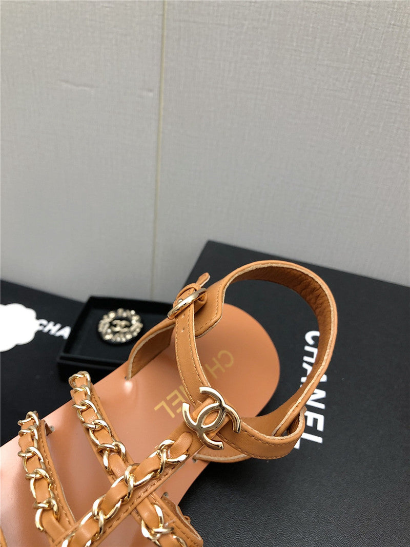 High Quality Luxury Chanel Chain Sandals – Style 67174 product detail