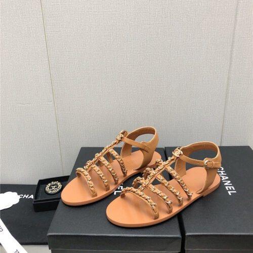 High Quality Luxury Chanel Chain Sandals – Style 67174