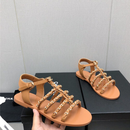 High Quality Luxury Chanel Chain Sandals – Style 67174 product detail